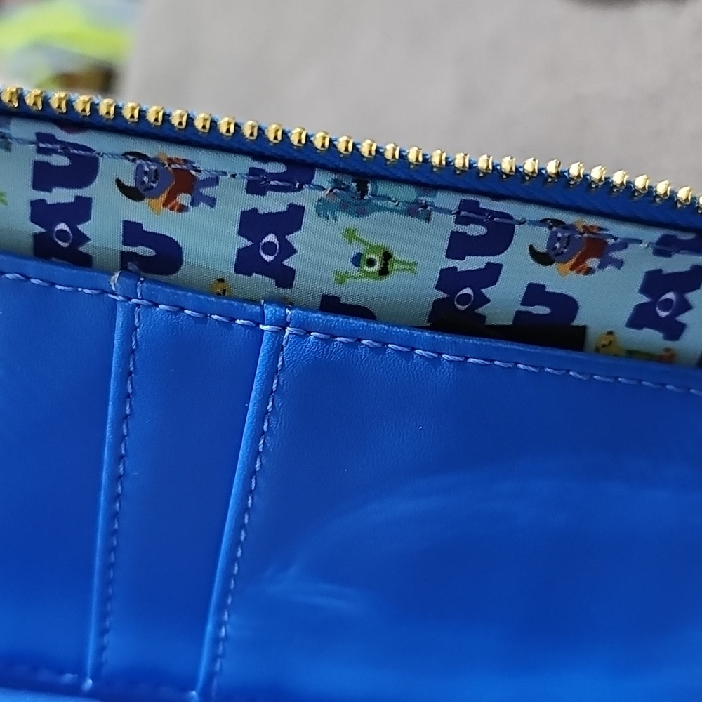 Loungefly x Pixar Monsters University Blue Zip Wallet. Tags removed -never used - Picture 8 of 8